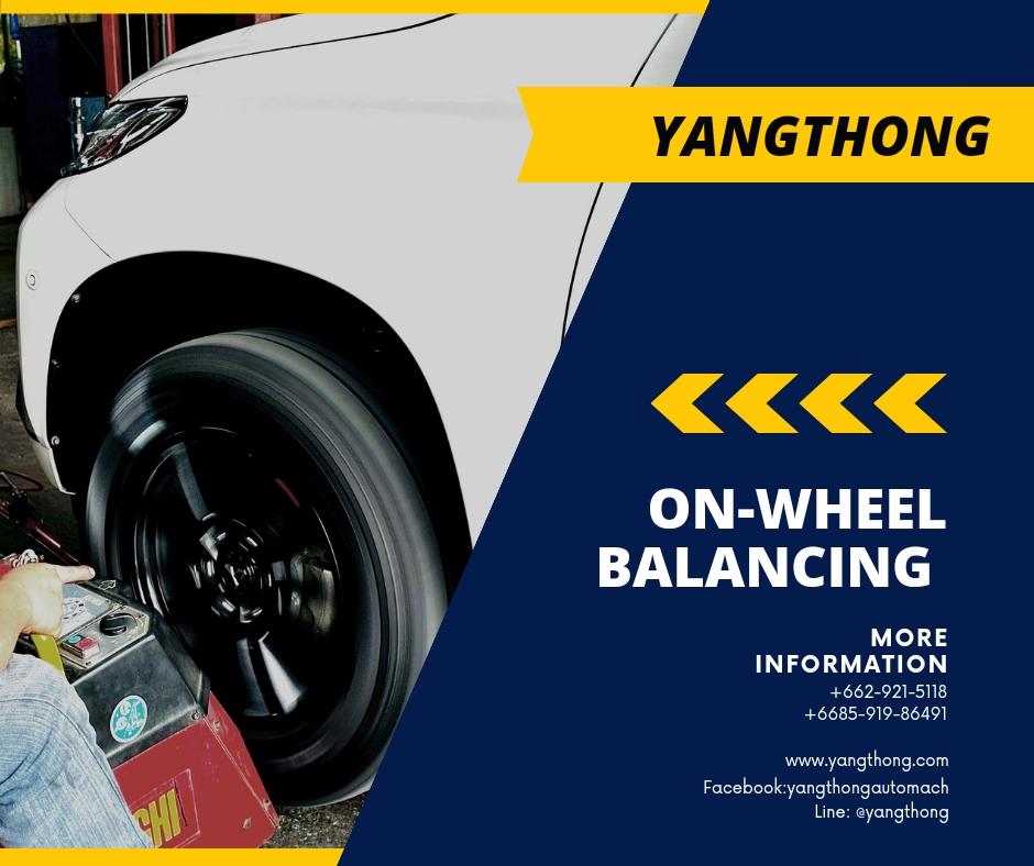 จี้ล้อ(ถ่วงประชิด) On-wheel balancing